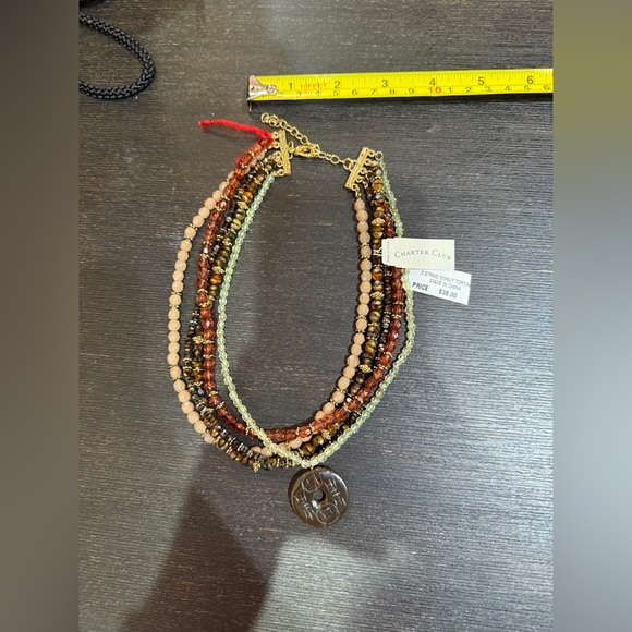Charter Club Jewelry - Chaps Multicolor Beaded Necklace. New!